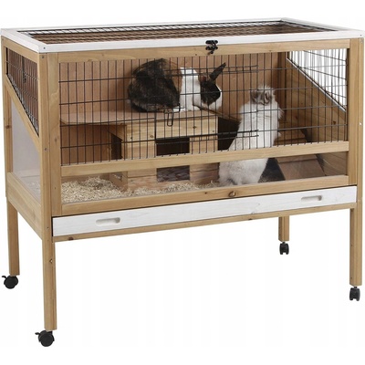 Kerbl 82725 Indoor Deluxe Klec pro malá zvířata dřevo 115 x 60 x 92,5 cm