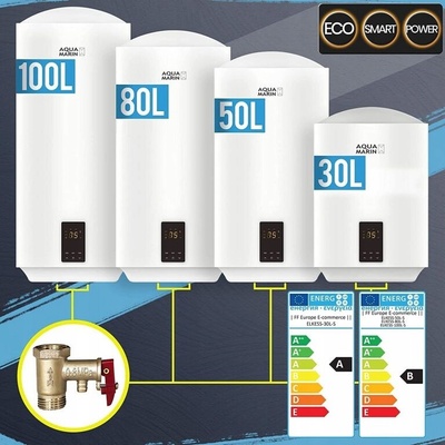 Aquamarin 80520 Elektrický závěsný ohřívač vody 100 L bílý – Zbozi.Blesk.cz