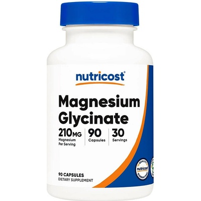Nutricost Magnesium Glycinate 210 mg 90 kapslí