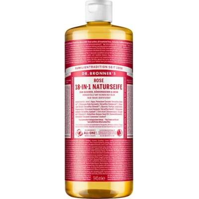 Dr. Bronner's přírodní tekuté mýdlo s růží 18v1 945 ml
