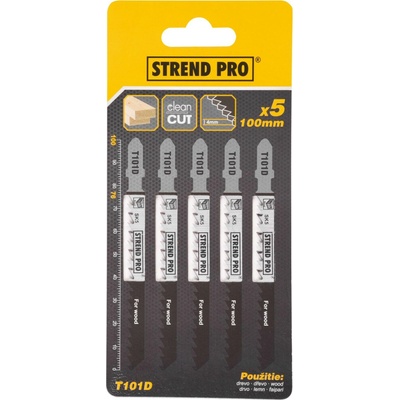 STREND PRO T101D 100mm, 6z, bal. 5 ks (drevo) 226537