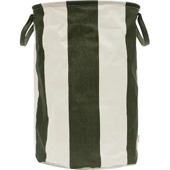 OYOY Кош за пране или съхранение Kara, 54 см, зелено-бежов (L301469)