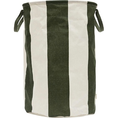 OYOY Кош за пране или съхранение Kara, 54 см, зелено-бежов (L301469)