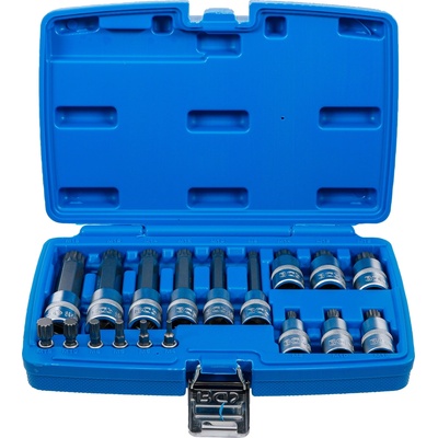 BGS 5172 | Sada nástrčných hlavíc | 6,3 mm (1/4") / 12,5 mm (1/2") | vnútorný tisíchran (pre XZN) | 18-dielna