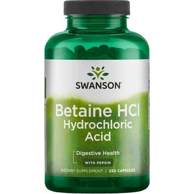 Swanson Betaine HCI Hydrochloric Acid 250 kapslí
