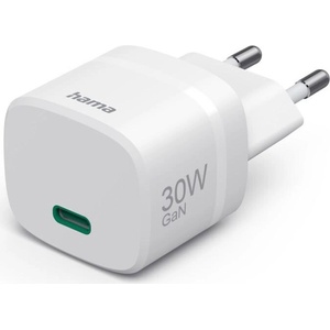 Hama Зарядно устройство HAMA 201964 - 30W GaN USB-C, бяло (HAMA-201964)