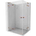 Mexen Lunar L Duo лява душ кабина с врати 120 x 110 см, прозрачна, розово злато - 834L-120L-110P-60-00 (834L-120L-110P-60-00)