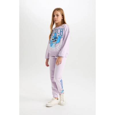 DEFACTO Girls Disney Lilo & Stitch Elastic Waist Standard Fit jogger Sweatpants šedáears Old