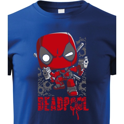 Bezvatriko.cz tričko Deadpool 3 Modrá