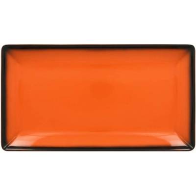 RAK Porcelain Talíř servírovací obdélný 33,5 x 18,1 cm oranžová RAK-LEEDRG33OR
