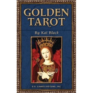 US Games Оригинални карти Таро Golden Tarot - Kat Black