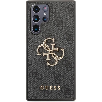 Image 1 of Guess est. 1981 Оригинален кожен калъв Leather Cover Guess с метално лого за Samsung Galaxy S22 Ultra 5G S908 Grey (GUHCS22L4GMGGR)