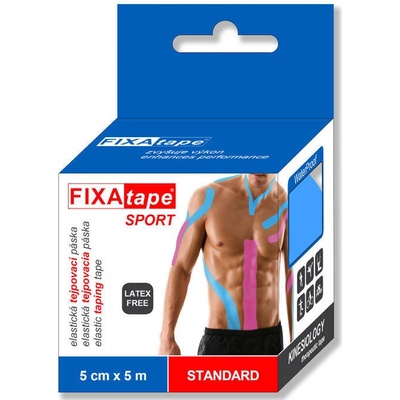 FIXAtape Kinesio Standard 5cm x 5mmodrá 1 ks