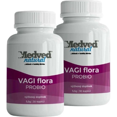 Medveď natural VAGI flora PROBIO 2 x 30 kapslí