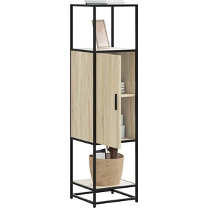 vidaXL Висока дъска Сонома дъб 35, 5x35x139 cm Обработено дърво и метал (849035)