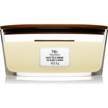 Image 1 of WoodWick White Tea & Jasmine ароматна свещ с дървен фитил (hearthwick) 453.6 гр