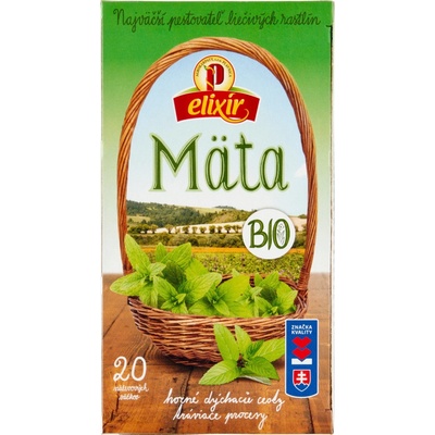 Agrokarpaty Bio Mäta pieporná bylinný čaj čistý prír. produkt 20 x 2 g