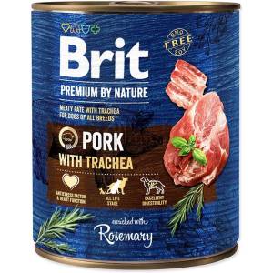 Brit Консерва Brit premium by Nature Свинско и Трахея 800 г