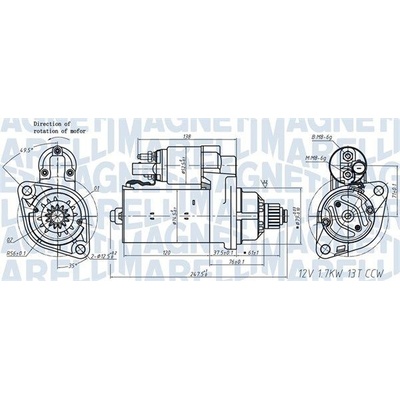 Štartér MAGNETI MARELLI 063721508010