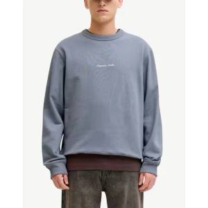 JACK & JONES Jornorrebro Emb Sweat Crew Noos Blue
