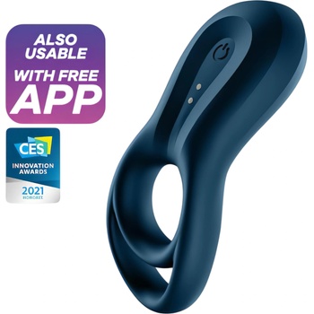 Satisfyer Epic Duo - интелигентен вибриращ пенис ринг (черен)