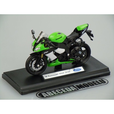 Welly Motocykl Kawasaku Ninja 650R model zelená 1:10