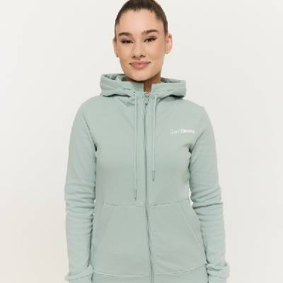GymBeam Дамски суичър с цип Limitless Eucalypt XXL