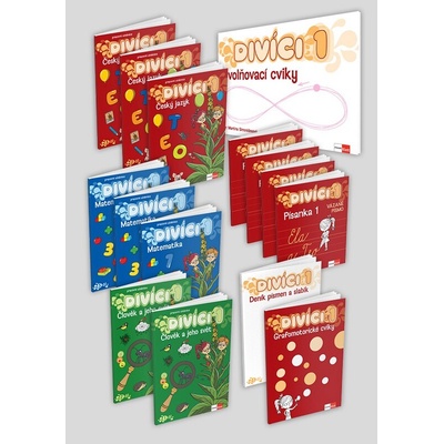 Divíci 1 - rozšířený žákovský balíček - Český jazyk + Matematika + Člověk a jeho svět