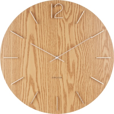 Karlsson Стенен часовник Meek светлокафяв (KA5697WD)
