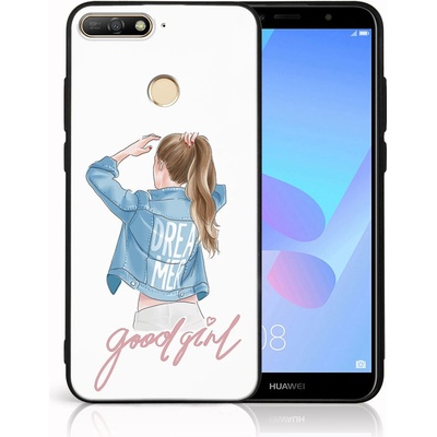 PROTEMIO 70881 MY ART Ochranný kryt pro Huawei Y6 Prime 2018 GOOD GIRL (130)