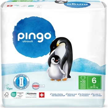 Pingo Пелени Pingo Ultrasoft - XL, размер 6, 13-18 kg, 32 броя (0468-00)