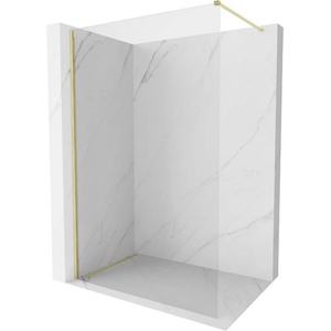 Mexen Kioto-X душ кабина Walk-in 70 x 200 см, прозрачна 10 мм, златиста четкана - 800-070-101-55-00-X (800-070-101-55-00-X)