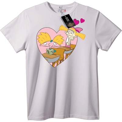 NOONEBRAND Тениска Карикатурно Сърце - 7XL, Black