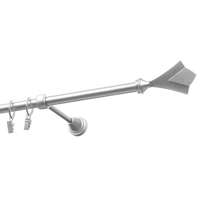 Garnyze-levne Kovová garnýže Pohár jednořadá satyna 16mm 220 cm