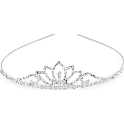 Prima-obchod Štrasová čelenka / korunka do vlasů, barva 3 crystal