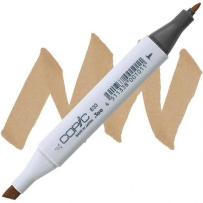 Lihová fixa COPIC Classic oboustranná Fine & Chisel, Sand (E33)