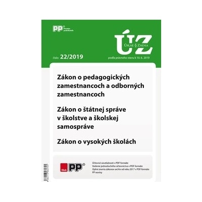 Úplné znenia zákonov 22-2019 -