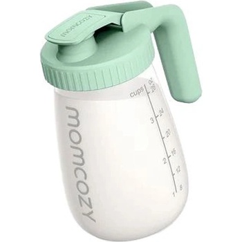 Momcozy Стъклена кана за съхранение на кърма Momcozy - 800 ml, зелена (810184054849)