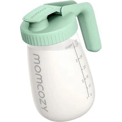 Momcozy Стъклена кана за съхранение на кърма Momcozy - 800 ml, зелена (810184054849)