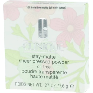 Clinique Stay-Matte Sheer Pressed Powder 7, 6 g нюанс 101 Invisible Matte