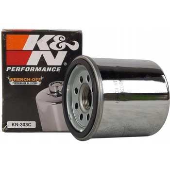 K&N OLEJOVÝ FILTER KN-303C CHRÓMOVANÝ