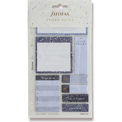 Filofax Lepicí bločky Indigo náplň osobních/A5 diářů – Zboží Živě