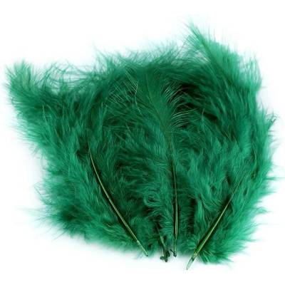 Pštrosí peří délka 9-16 cm zelená