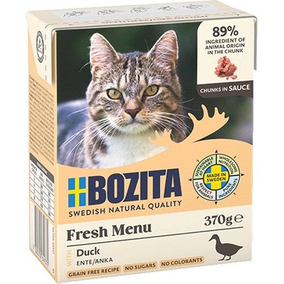 Bozita Cat Fresh Menu kousky v omáčce s kachnou 370 g