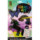 Škrabacie obrázky so samolepkami 4ks