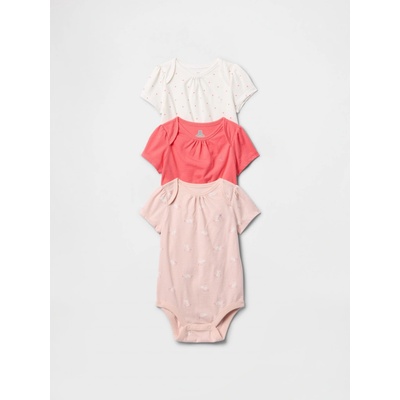 GAP Baby body 3kusy Ružová