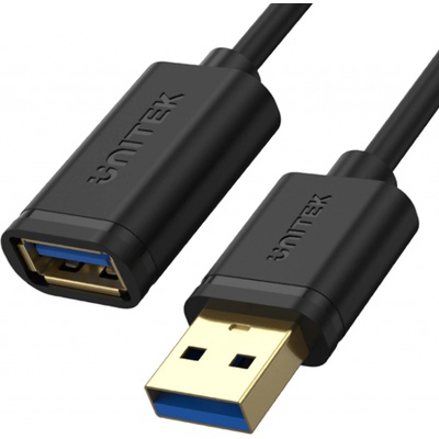 Unitek Y-C456GBK predlžovací USB 3.0 AM-AF, 0,5m, černý
