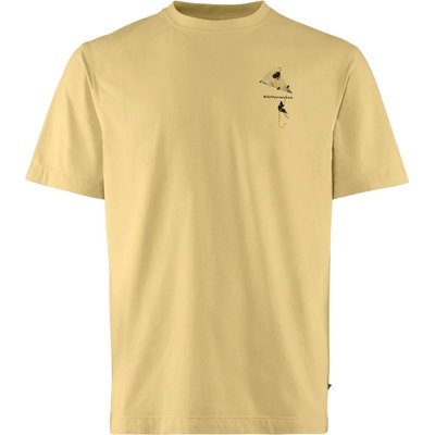 Klättermusen Мъжка тениска Klättermusen Root Glacier S/S Tee T-shirt - Straw (216-8369-0314)