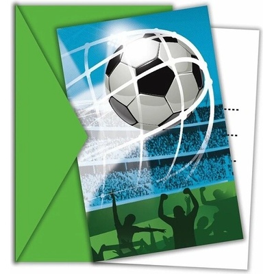 Procos Pozvánky s obálkami - Futbal 6 ks