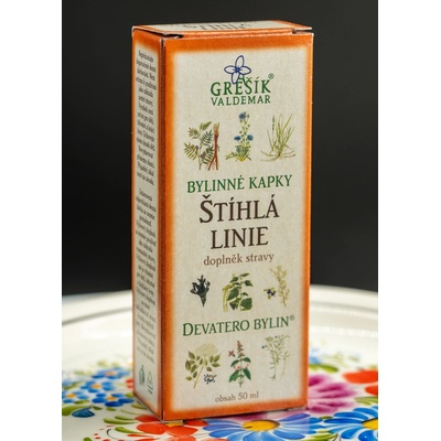 Grešík Štíhlá linie bylinné kapky Devatero bylin 50 ml